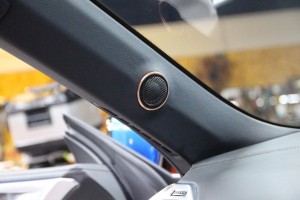 BMW スピーカー交換 ツイーター取付 音質向上　ツイーター埋込　HOT WIRED 名古屋 MERCURY CAR AUDIO CE-165