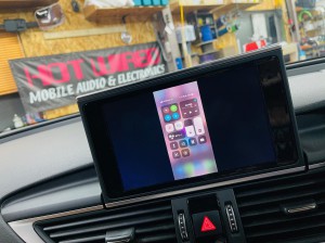 アウディ A7 後付け　ワイヤレス　カープレイ　CarPlay ミラーリング　Android Auto 動画再生　動画アプリ　動画視聴　ミラーリング HDMI ビデオ入力　外部入力　MMI AUX WIFI Bluetooth HOT WIRED 名古屋　アマゾン　プライムビデオ　ファイヤースティック