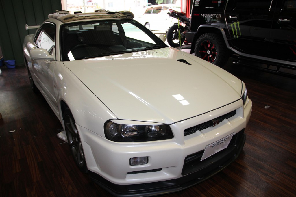 フロントドアのデッドニング　STP GOLD　R34 GTR