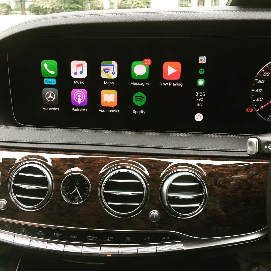 ベンツ Sクラス後期型 W222 BENZ S-CLASS Ntg5.5 マイナー後　ナビ／テレビキャンセラー＆Apple CarPlay
