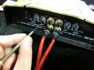 カーオーディオ　パワーアンプ　ゲイン調整　ゲイン合わせ　通販　ホットワイヤード　HOT WIRED