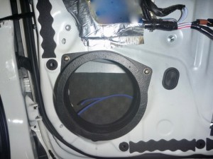 アクア スピーカー交換 mercury c62 ツイーター埋込　専用インナーバッフル