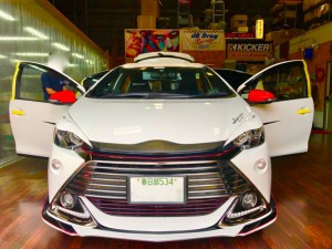 アクア スピーカー交換 mercury c62 ツイーター埋込　ホットワイヤード