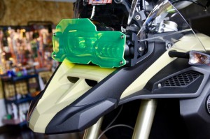 F800GS/F700GS ヘッドライトガード　集光アクリル　イエロー