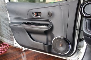 アクア スピーカー交換 mercury c62 ツイーター埋込　ホットワイヤード　アウターバッフル