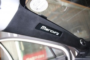 アクア スピーカー交換 mercury c62 ツイーター埋込　ホットワイヤード　ロゴ埋込