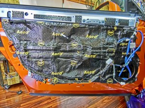 R35 GTR 純正BOSE ドアスピーカー交換　ツイーター交換　デッドニング　HOT WIRED 名古屋