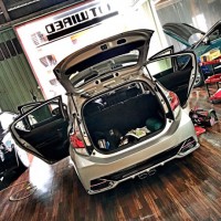 アクア　スピーカー交換　ウーハー　取付　ホットワイヤード