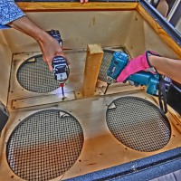 MARSHALL キャビネット 改造 2発 クラプトン 補強　オーバーホール　1960 チューンナップ