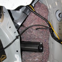CX-8 BOSE サブウーハー 交換 パワードウーハー スペアタイヤ型　カーゴスペース　フロア　デッドニング　クオーター　吸音材　断熱材