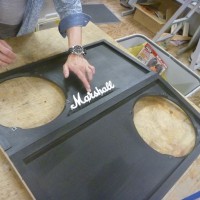 MARSHALL キャビネット　クラプトン仕様　補強　スタビライザー　オーバーホール　純正ロゴ　HOT WIRED 名古屋