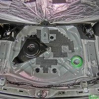 CX-8 BOSE サブウーハー 交換 パワードウーハー スペアタイヤ型　カーゴスペース　フロア　デッドニング　吸音材　断熱材　HOT WIRED 名古屋