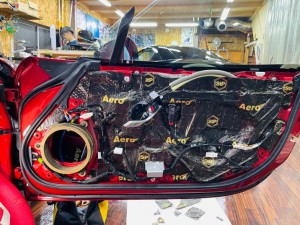 ND ロードスター　デッドニング　BOSE マツダ純正BOSE ボーズ　ツイーター交換　Mercury Car Audio ホットワイヤード　名古屋