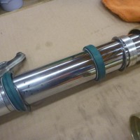 f800gs フロントフォーク　オイル交換 hyperpro オーバーホール シール交換 skf ホイールベアリング交換　名古屋　ホットワイヤード　フォークシール交換