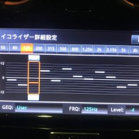 ノート　日産純正ナビ　サウンド設定　イコライザー調整　音調整　サウンドセッティング