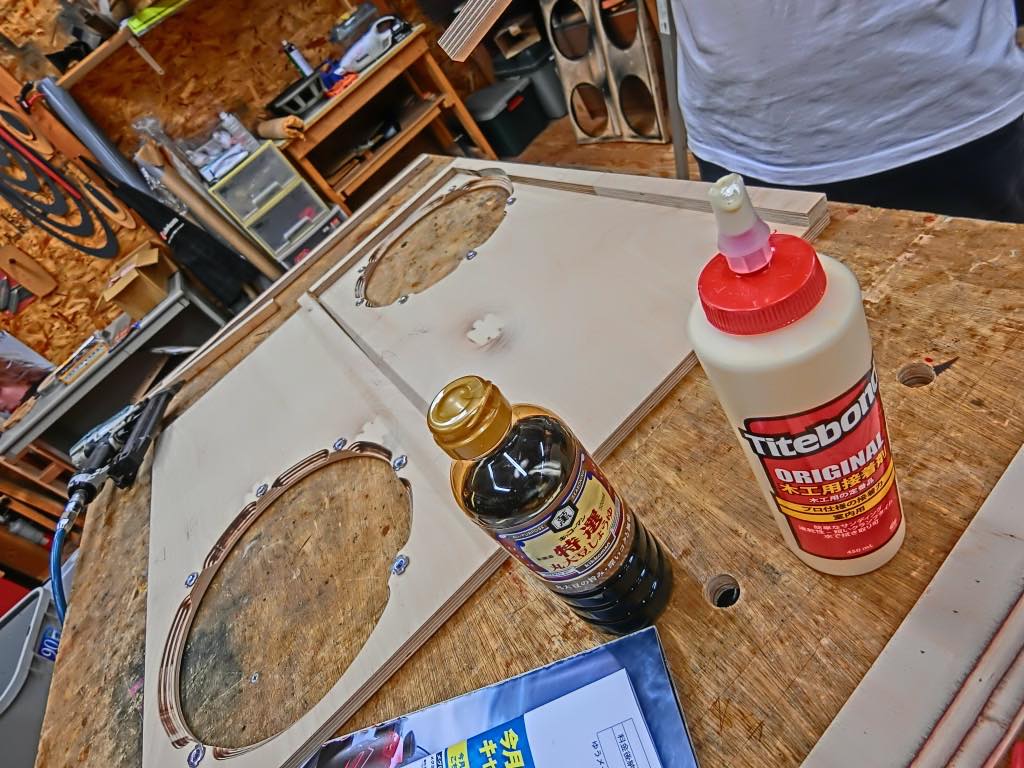 Marshall 1960A 最適化カスタム　バーチ材で2発仕様のバッフルとバックパネルを製作　補強やグリルクロス張替えなど