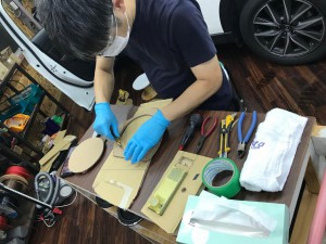 コロナ対策　消毒　マスク　フェイスシールド　ハンドルカバー　シートカバー　海外製消毒液　シフトカバー　養生
