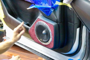 CX-5 スピーカー交換 アウターバッフル　ツイーター埋込　Mercury Car Audio　HELIX DSP HOT WIRED　名古屋