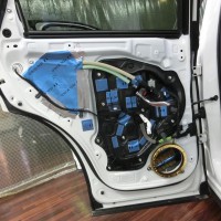 CX-5 正しいドアのデッドニングのやり方　制振　防音　静音　STP HOT WIRED ホットワイヤード　名古屋　車内の静音化　カーオーディオ　スピーカー交換　BOSE リアルシルト