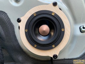 BMW MINI ドアスピーカー 交換 スピーカー交換 センタースピーカー 音質向上　デッドニング　Audible Physics 10センチ　3インチ　フルレンジスピーカー