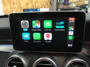 ワイヤレスCarPlay AndroidAuto ワイヤレスミラーリング　ミラーリンク　BENZ W205 W222 W235 GLC ベンツ　純正ナビ