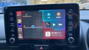 ワイヤレス化　トヨタ　CarPlay ディスプレイオーディオ　ワイヤレス　ミラーリング　動画再生　走行中　iPhone 無線　ドングル　後付けCarPlay