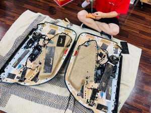 W222 BENZ Sクラス　ベンツ　ブルメスター　スピーカー交換　ツイーター交換　音質改善　音質向上　デッドニング　3Dツイーター　ハイエンド　Mercury Car Audio Audible Physics RAM3 RAM2 HOT WIRED 名古屋　内張