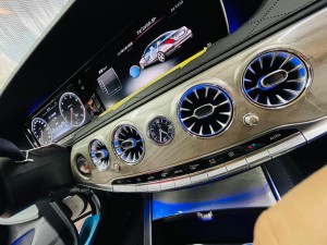 W222 タービンルック　エアコン吹き出し口　LED アンビエントライト　連動　電動ロータリー3Dツイーター　取付方　ベンツ　Sクラス