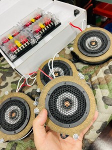 BMW MINI F60 R60 F56 F54 F55 ミニ　スピーカー交換　音質改善　ツイーター　ドアスピーカー　デッドニング　Mercury Car Audio Audible Physics セパレートスピーカー ウーハー交換　RAM3 3インチ　2WAYセパレート
