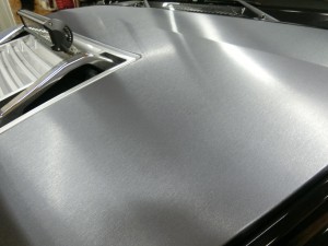 HUMMER H2 ボンネット　ラッピング　3M カッティングシート　部分ラッピング　名古屋
