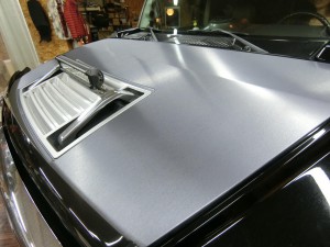 HUMMER H2 ボンネット　ラッピング　3M カッティングシート　部分ラッピング　名古屋