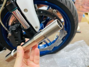 BUELL XB クロモリ　アクスルシャフト　クロモリシャフト　名古屋　HOT WIRED ビューエル　メンテナンス　オーバーホール