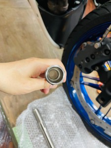 BUELL XB クロモリ　アクスルシャフト　クロモリシャフト　名古屋　HOT WIRED ビューエル　メンテナンス　オーバーホール