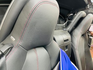 マツダ純正BOSE ボースサウンド　BOSEサウンド　NDロードスター　純正BOSE スピーカー交換 ツイーター交換　ヘッドレスト　ツイーター埋め込み　名古屋　ホットワイヤード　Mercury Car Audio