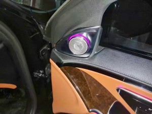 W223 W206 Sクラス　Cクラス　ベンツ　3Dツイーター ロータリー　ツイーター交換　ツイーター　スピーカー交換 BURMESTER ブルメスター　ハイエンド　新型Sクラス　アンビエントライト　飛び出すツイーター　光るツイーター