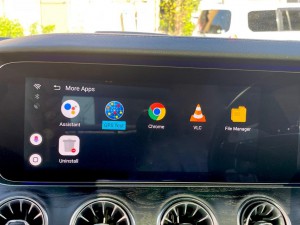 ベンツ CarPlay アンドロイドBOX ANDROID AI BOX メディアボックス VISIT 動画再生　動画アプリ　Netflix Youtube プライムビデオ  Amazon ミラーリング　NTG5.5 NTG6