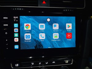 フォルクスワーゲン　VW GOLF ゴルフ　純正CarPlay Apple CarPlay アンドロイドBOX アンドロイドAIボックス メディアボックス VISIT ANDROID9.0 S20 動画再生　Youtube 動画アプリ サブスクリプション　サブスク　Netflix プライムビデオ 