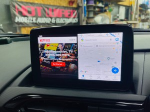 マツダ　マツコネ　CarPlay カープレイ　動画再生　アンドロイド　Youtube Netflix プライムビデオ アンドロイドBOX 2画面表示
