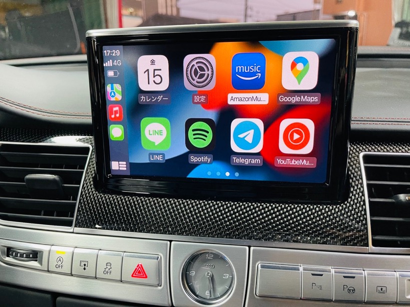 アウディ用 後付けワイヤレスCarPlayモジュールのご紹介：AUDI専用 車種別 カープレイ＆ミラーリング インターフェース AUDI S8/A8 MMI MIB MIB2