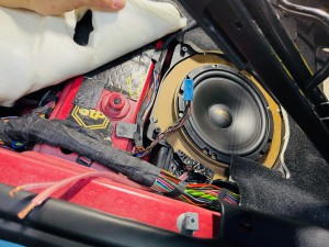 bmw mini スピーカー交換 ツイーター ウーハー デッドニング F60 F56 F54 Audible Physics Mercury Car Audio 名古屋　カーオーディオ専門店　ホットワイヤード
