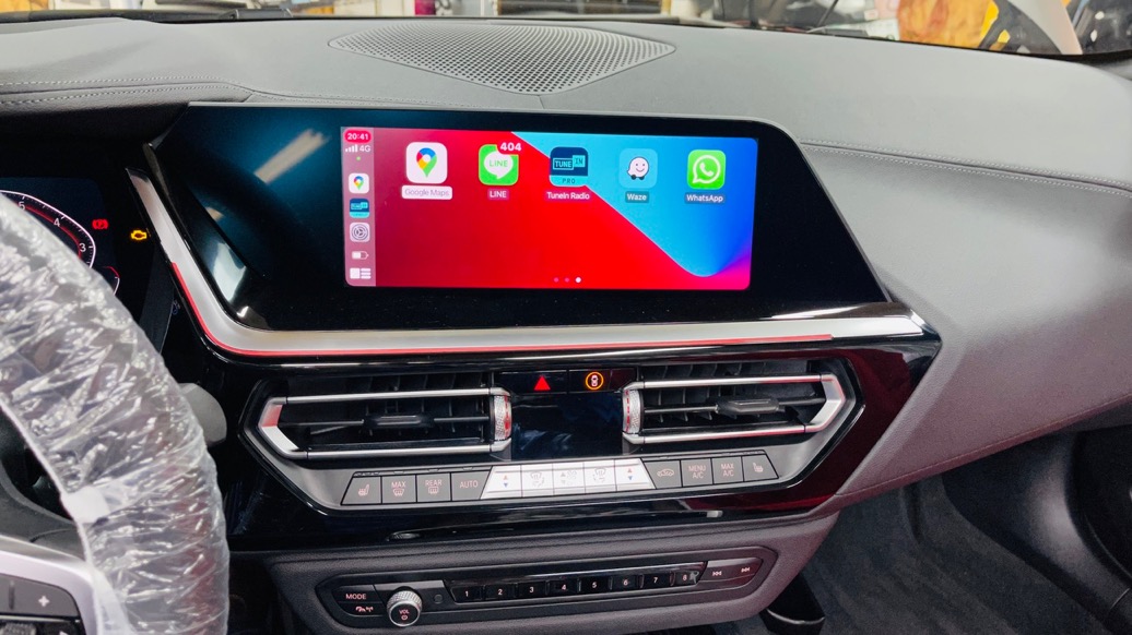 BMW純正ナビに後付けワイヤレスカープレイをインストール・カープレイ有効化コーディングとBMW純正CarPlayで動画再生を可能にするアンドロイドBOXご紹介。