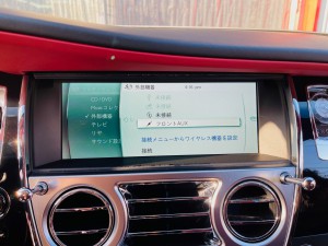 ロールスロイス　ゴースト　ファントム　後付け　ワイヤレス　CarPlay カープレイ　Apple Android Auto ミラーリング　純正ナビ　日本語化　日本語イストール　ミラーリング　名古屋　スピーカー交換