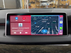 BMW X5 X6 X3 NBT CIC F12 F15 F06 後付け　カープレイ　CarPlay ワイヤレス　ミラーリング　インターフェース　モジュール　Android Auto 動画再生　グーグルマップ　Youtube 純正ナビ　スピーカー交換　名古屋　iPhone