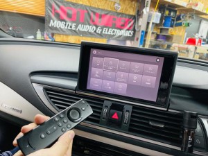 AUDI アウディ　HDMI アマゾン　プライム　ファイヤースティック　Fire TV Stick 外部入力　AVインターフェース　　カープレイ　ワイヤレス　ミラーリング　名古屋　ホットワイヤード アウディ A4 A3 A2 A6 A7 A8 A5 