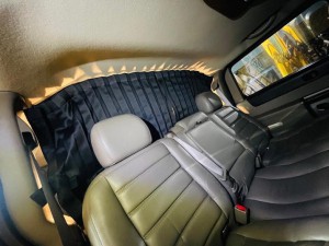 間仕切りカーテン リアカーテン 車中泊 エアコン 仮眠 カーテン ハマー H2 HUMMER キャンピングカー　キャンパー　カーテンレール