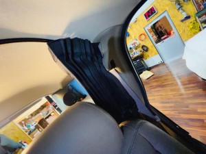 間仕切りカーテン リアカーテン 車中泊 エアコン 仮眠 カーテン ハマー H2 HUMMER キャンピングカー　キャンパー　カーテンレール