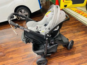 I-snug joie graco cittrek ベビーカー 3輪　チャイルドシート　ベビーシート　ストローラー　i-base isofix トラベルシステム バウンサー　合体　魔改造
