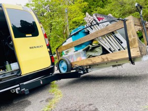 カーゴワゴン　キャンプ　BBQ 車載　ワゴン　ユーティリティー　ヒッチ　カーゴキャリア　カーゴラック アウトドア　キャリー　エアバギー　カーゴキャリー　カート