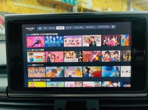 アウディ A7 後付け　ワイヤレス　カープレイ　CarPlay ミラーリング　Android Auto 動画再生　動画アプリ　動画視聴　ミラーリング HDMI ビデオ入力　外部入力　MMI AUX WIFI Bluetooth HOT WIRED 名古屋　アマゾン　プライムビデオ　ファイヤースティック