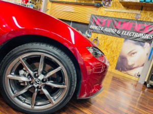 nd ロードスター rf rs 純正bose ボーズ スピーカー交換　ツイーター交換　ウーハー交換　デッドニング　音質改善　boseサウンド　boseシステム　ボーズサウンド　純正ボーズ　マツダ純正　名古屋　ホットワイヤード　ピラー埋め込み　ツイーター埋込